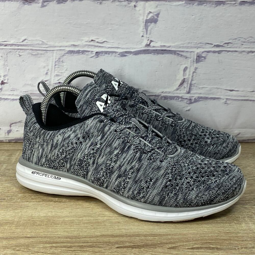 APL Gray Knit Propelium Athletic Sneakers
